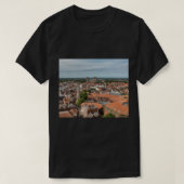 York England UK Rooftops und York Minster Cathedra T-Shirt (Design vorne)