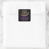 York England United Kingdom Quadratischer Aufkleber (Tasche)