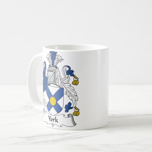 York-Familienwappen Kaffeetasse (Vorderseite Links)