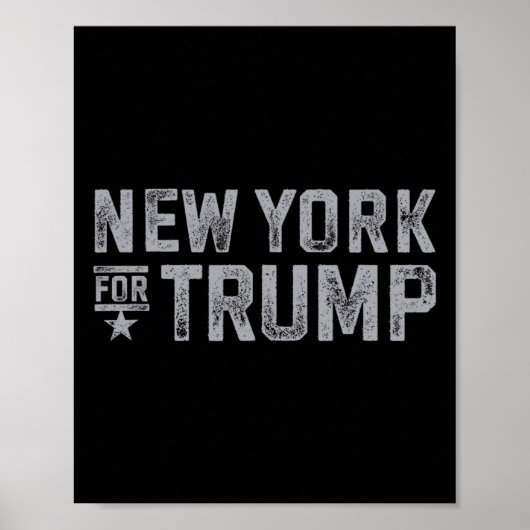 York für Trump 2024 New Yorker Liebe Herz Trump Poster (Vorne)