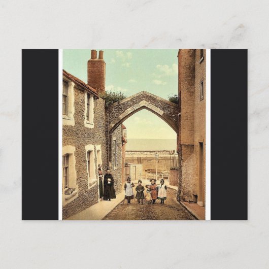 York Gate, Broadstairs, England, Klassiker Fotochr Postkarte (Vorderseite)