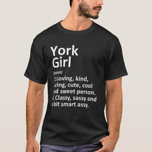 YORK GIRL NE NEBRASKA Funny City Zuhause Roots Ges T-Shirt (Vorderseite)