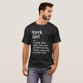 YORK GIRL NE NEBRASKA Funny City Zuhause Roots Ges T-Shirt (Vorne ganz)