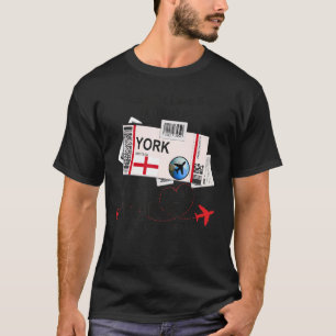 York Girl York Boarding Pass York T-Shirt