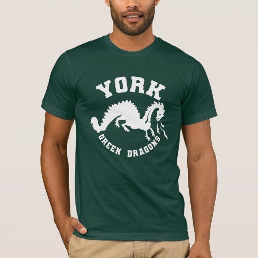 York Green Dragons Men Bella+Leinwand - Green T-Shirt (Vorderseite)