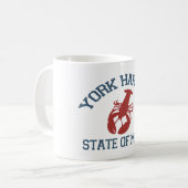 York-Hafen - Maine Kaffeetasse (Vorderseite Links)