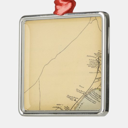 York-Hafen, York-Strand Silbernes Ornament (Links)