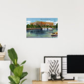 York Harbour View of the Marshall House Poster (Heimbüro)