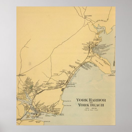 York Harbour, York Beach Poster (Vorne)