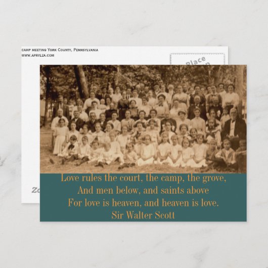 York Landkreis Camp Meeting Postkarte (Vorne/Hinten)