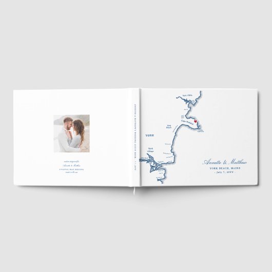York Maine Cape Neddick Wedding Gästebuch (Voll)