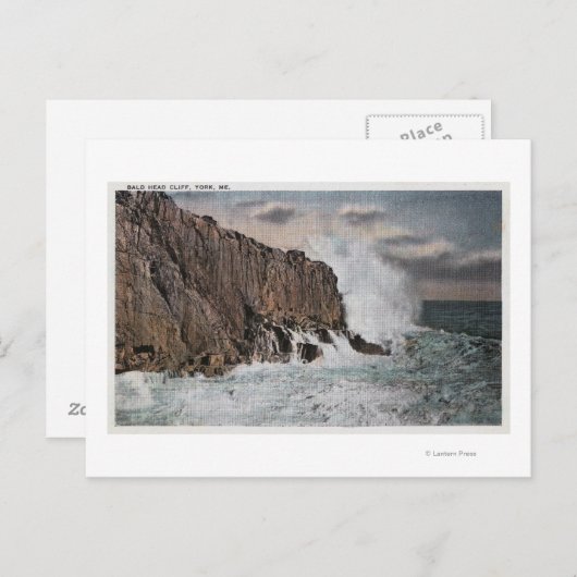 York, MaineView von Bald Head CliffYork, ME Postkarte (Vorne/Hinten)