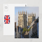York Minster England Postkarte (Vorne/Hinten)
