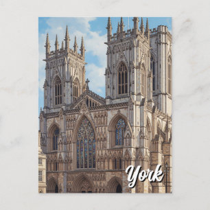 York Minster England Travel Postkarte