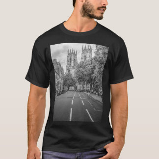 York Minster Kathedrale Schwarz-Weiß T-Shirt