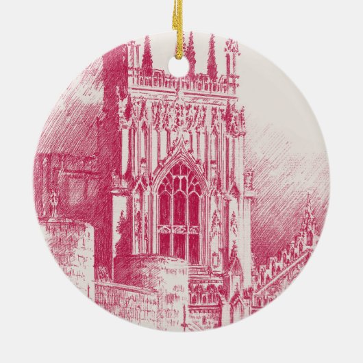 York Minster - Keramik Ornament (Hinten)