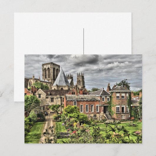 York Minster, UK Postkarte (Vorne/Hinten)