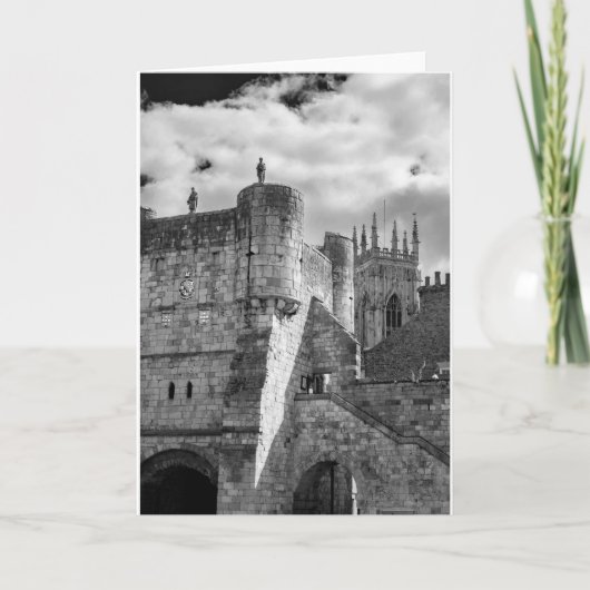 York Minster und Bootham Bar Karte (Vorderseite)