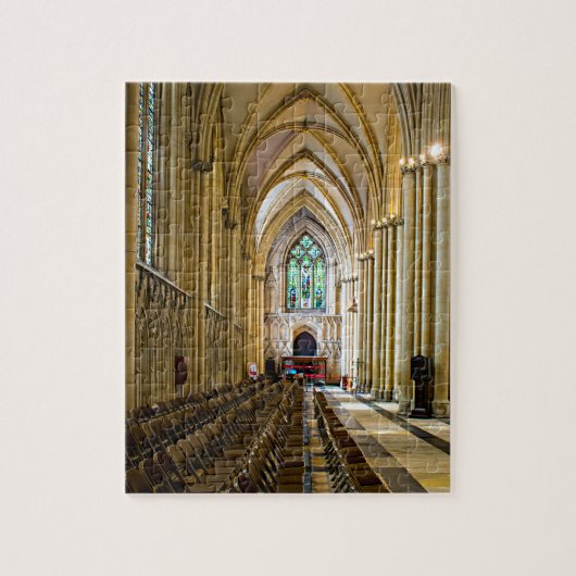 York-Münster von innen. Puzzle (Vertikal)