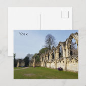 York Museum Gardens Postkarte (Vorne/Hinten)