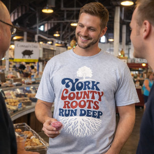 York PA Wurzeln tief Patriotischer Stolz T-Shirt