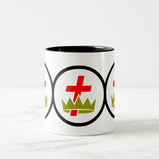 York Rite Edition Zweifarbige Tasse (Mittel)