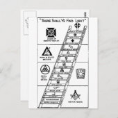 York Rite Ladder Postkarte (Vorne/Hinten)
