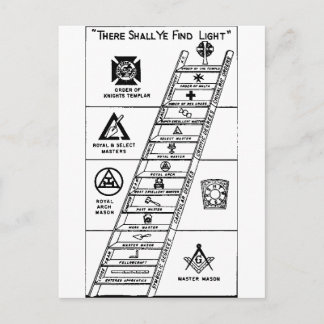 York Rite Ladder Postkarte