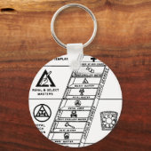 York Rite Ladder Schlüsselanhänger (Vorderseite)
