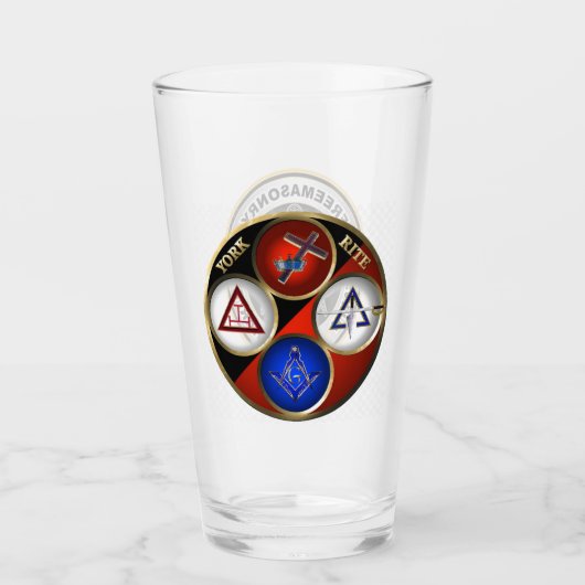 York Rite Mason Glas (Vorderseite)