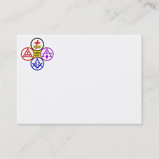 York-Ritus-Körper-Logo-Visitenkarte Visitenkarte (Vorderseite)