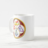York-Ritus KREISTasse und STEIN Kaffeetasse (Vorderseite Links)