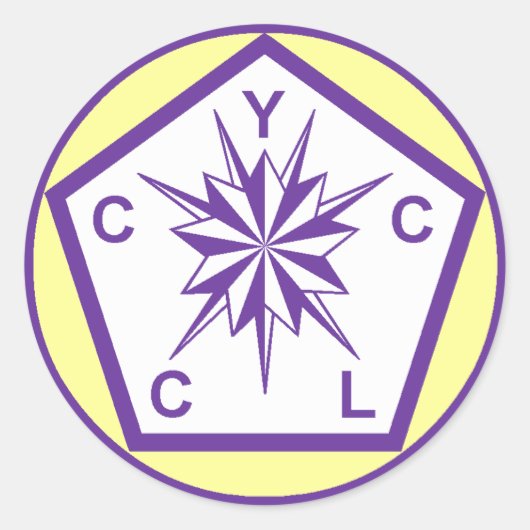 York-Ritus-souveräner Uni-Aufkleber Runder Aufkleber (Vorderseite)