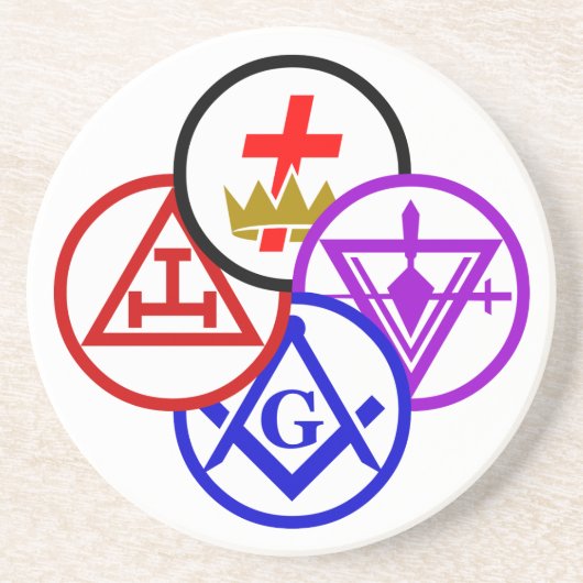 York-RitusPinwheel Sandstein Untersetzer (Vorne)