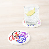 York-RitusPinwheel Sandstein Untersetzer (Seite)