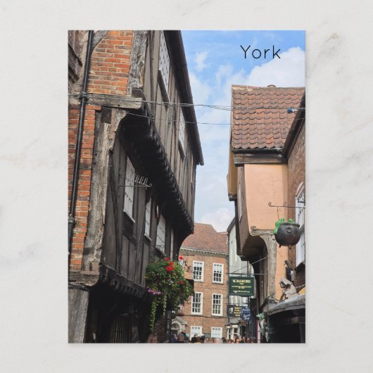 York Shambles Postkarte (Vorderseite)