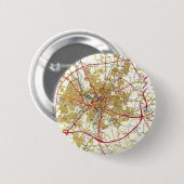 York-Stadt-altes Karten-Knopf-Abzeichen Button (Vorne & Hinten)