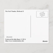 York Theater Marquee, Restored Gem in Elmhurst II. Postkarte (Rückseite)