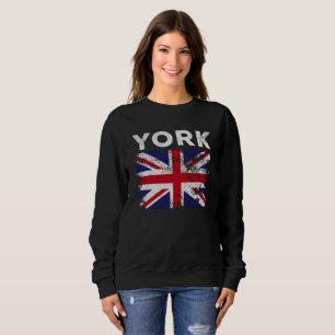 York UK-Flagge England Souvenir Sweatshirt