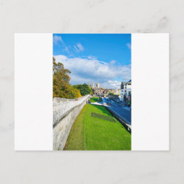 York Walls und Minster Postkarte
