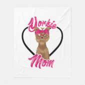 Yorki-Mama Fleecedecke (Vorderseite)