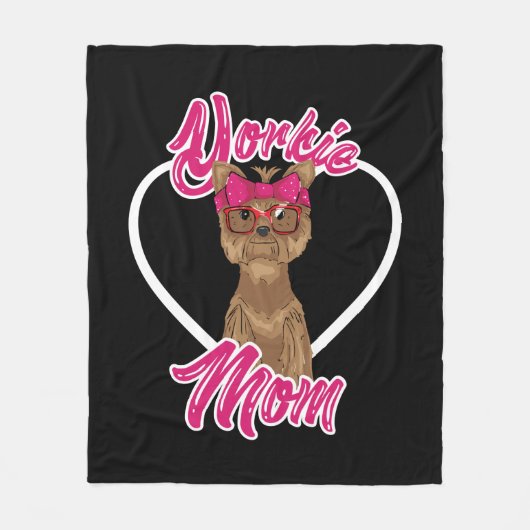 Yorki-Mama Fleecedecke (Vorderseite)
