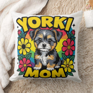 Yorki Mama Floral Kissen