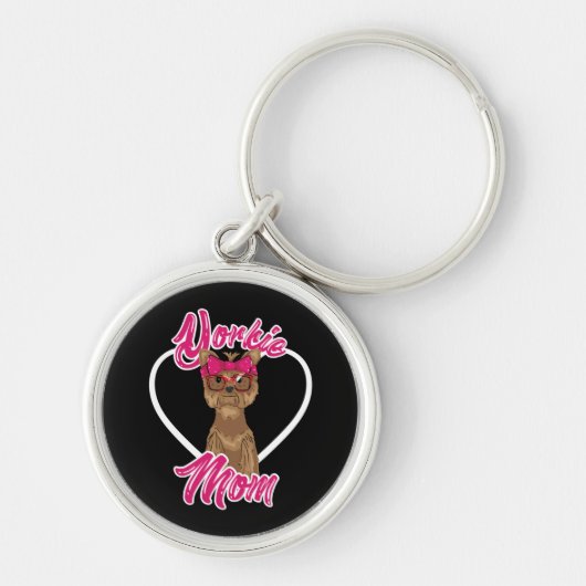Yorki-Mama Schlüsselanhänger (Vorne)