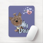 Yorkie 2 Mousepad (Mit Mouse)