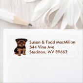 Yorkie-Adressetikett (Insitu)