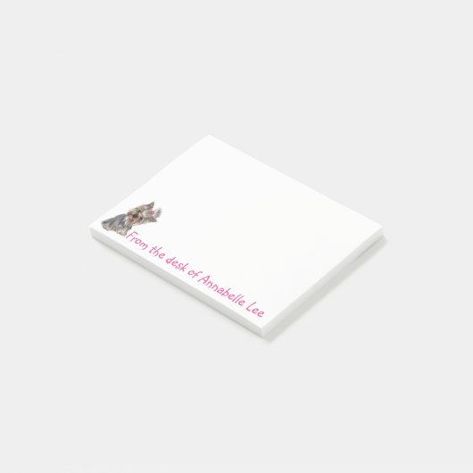 Yorkie Anmerkungen Post-it Klebezettel (angewinkelt)