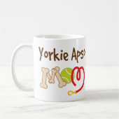 Yorkie Apso Hundezucht-Mama-Geschenk Kaffeetasse (Links)