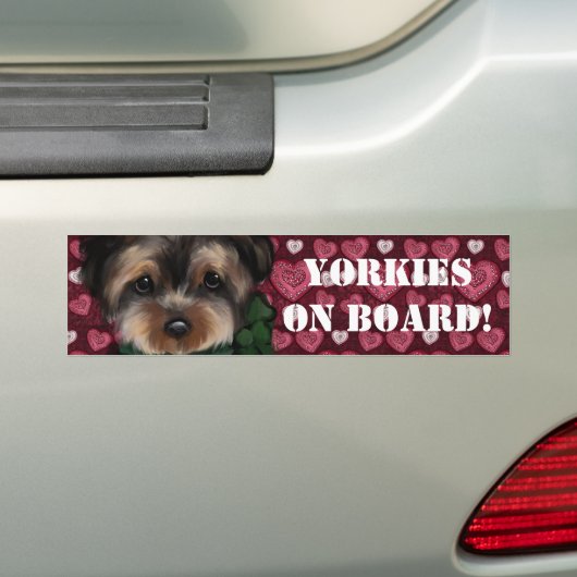YORKIE AUTOAUFKLEBER (Auf Auto)