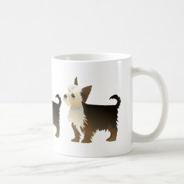 Yorkie Basic Breed Customizing mit Text und Farbe Kaffeetasse